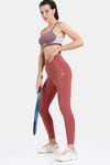 Zelocity Quick Dry Gym Leggings - Mineral Red — thumbnail 4